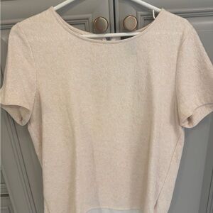 Ann Taylor Soft Cream Short Sleeve Top—House of Colour Autumn